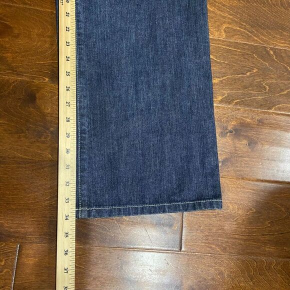 Enyce Vintage Y2K Embroidered Straight Leg Denim Blue Gold Jeans Men's 40 x 34 - Picture 10 of 11